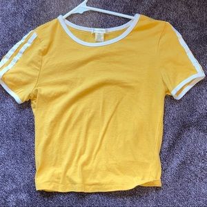 yellow top fits a bit cropped